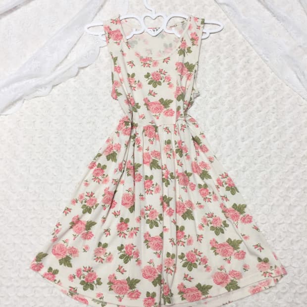 빈티지 히메갸루 플라워 원피스