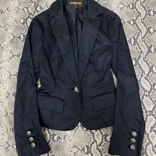 [Tornado Mart] Minimal Black Blazer