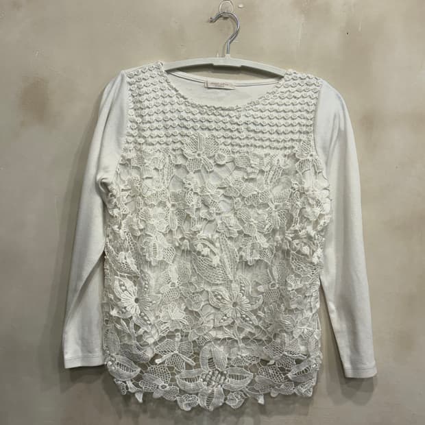 일본빈티지 레이스 티