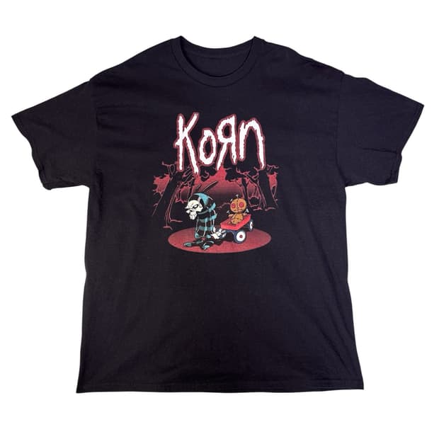 빈티지 콘 KORN DOLL 그래픽 밴드티 XL
