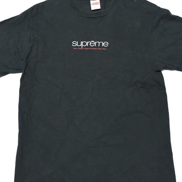Supreme Classic Logo Five Boroughs Tee