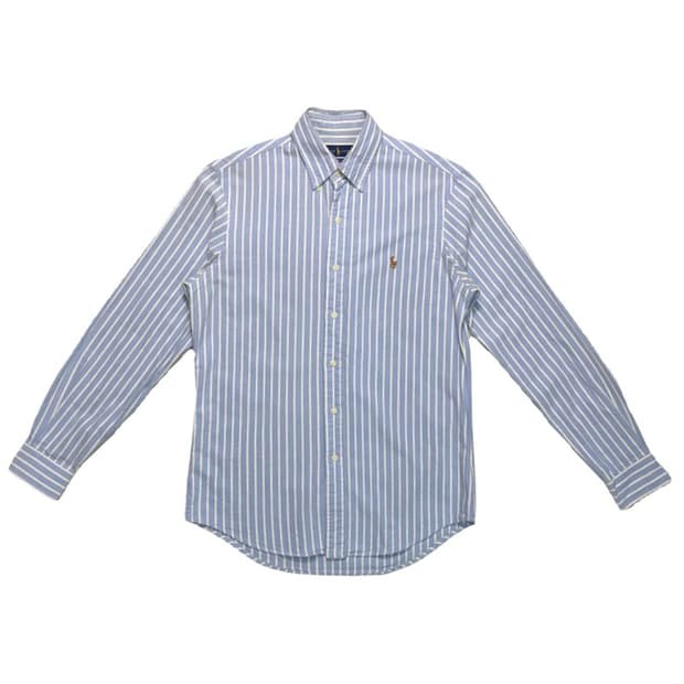 폴로 랄프로렌 옥스퍼드 스트라이프 셔츠 화이트&블루 S