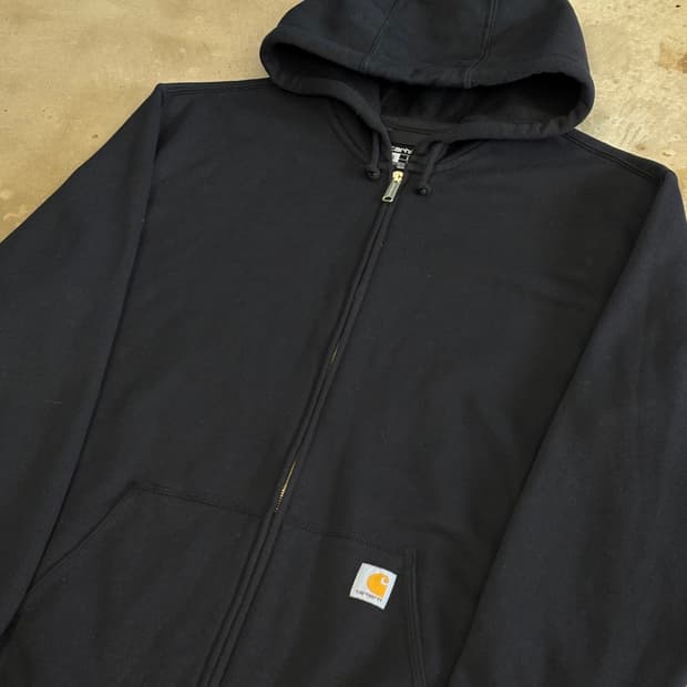 XL 칼하트 블랙 후드 집업