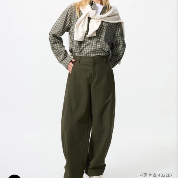 유니클로 저지배럴레그팬츠 XL