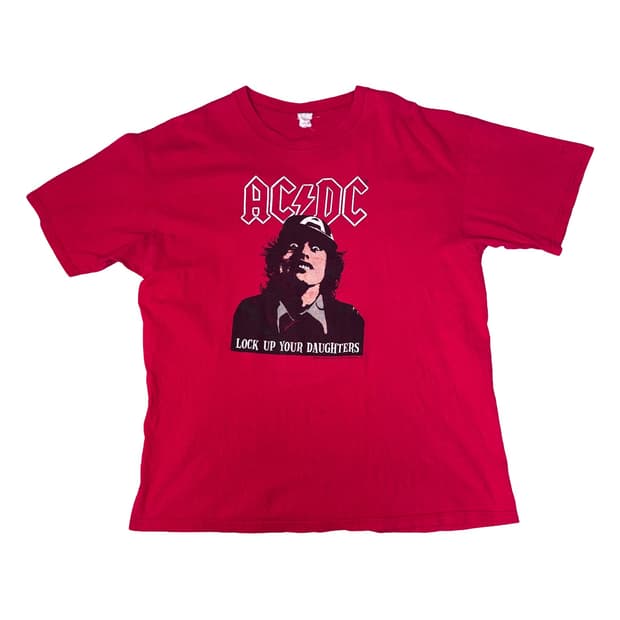 빈티지 00s ACDC 앵거스영 ANGUS YOUNG 밴드티 XL
