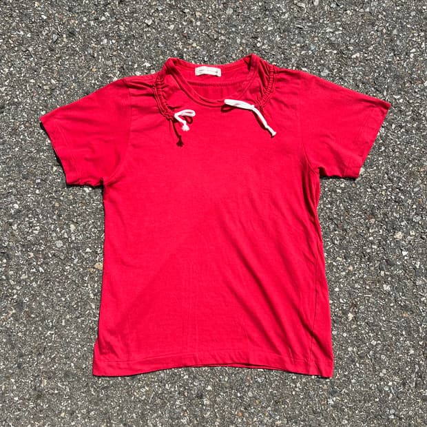 꼼데가르송 2002 S/S 셔링 티셔츠