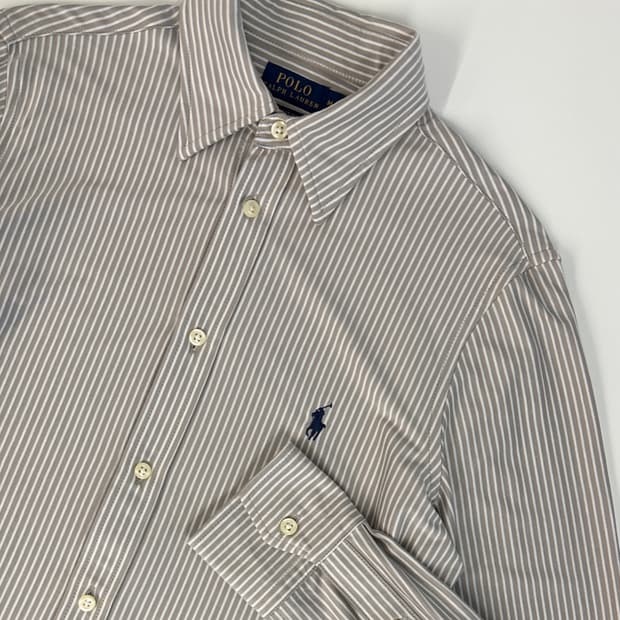 Polo 폴로 랄프로렌 QR현행 스트라이프 셔츠 (M)