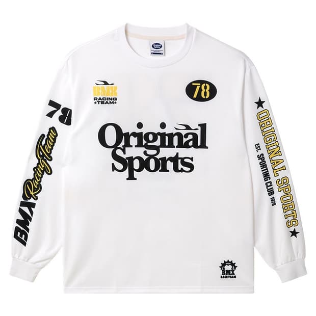 오리지널 스포츠 프로스펙스 그래픽 메쉬 저지 긴팔 티셔츠 L