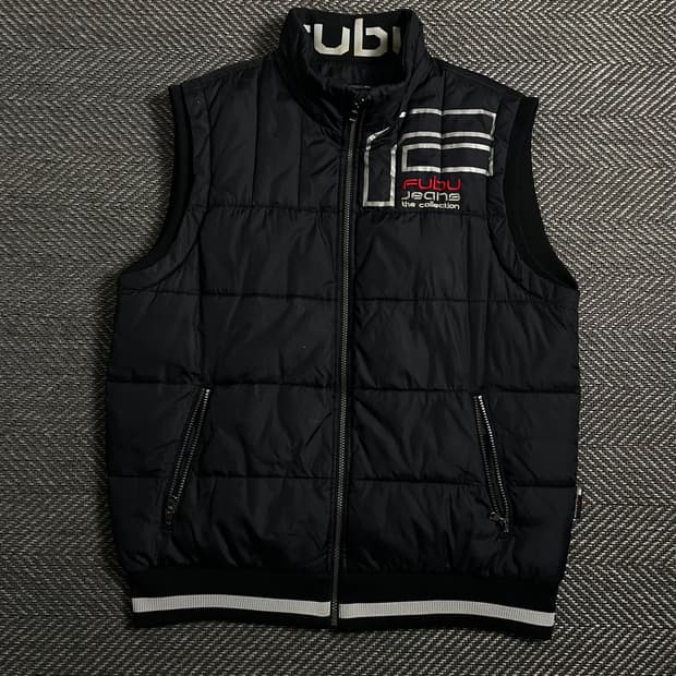 00s 후부 빈티지 y2K 빅로고 다운 베스트o 4417