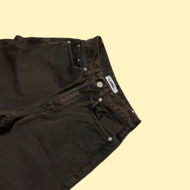 라벨아카이브 스트레이트진 브라운 1size