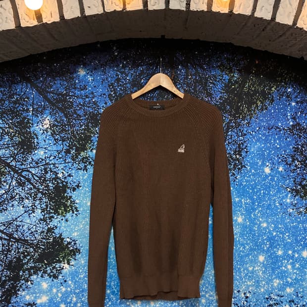 ⚜️KANGOL(캉골) 브라운 니트 스웨터