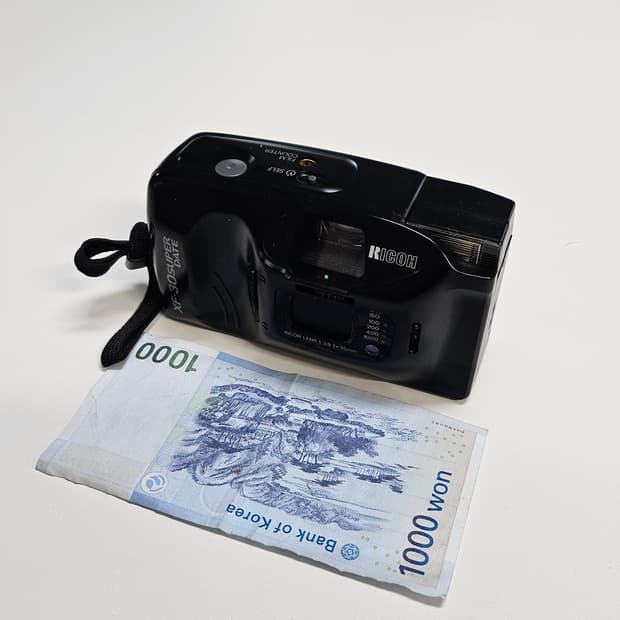 작례O 파스텔 감성 리코 xf-30 슈퍼데이트 필름카메라 빈티지 필카