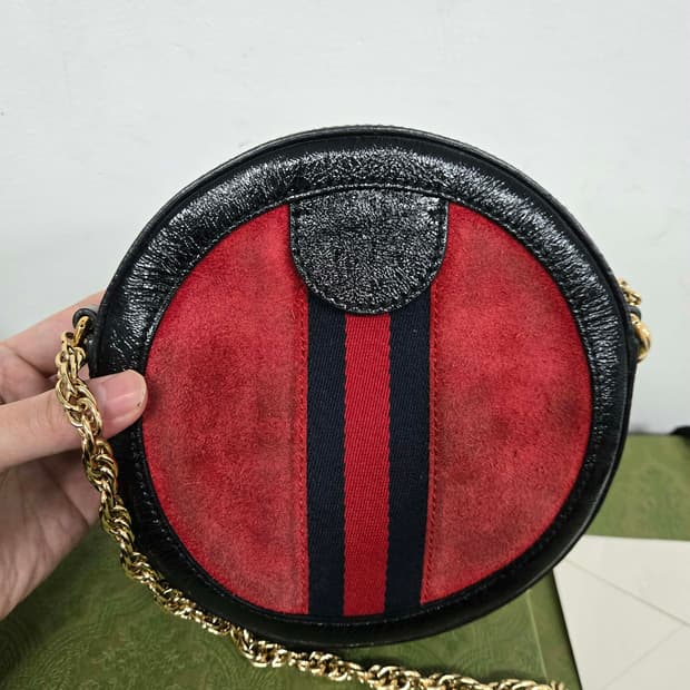 [보증서 정품] 구찌 오피디아 벨벳 숄더백