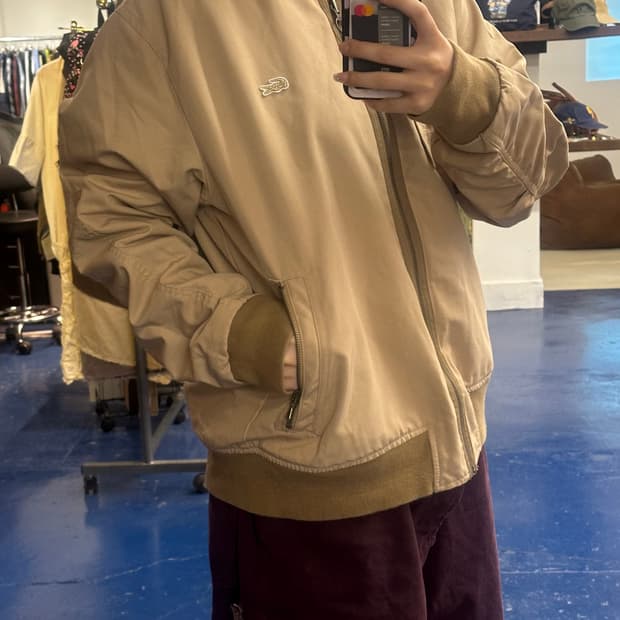 라코스테 베이지 양면 자켓
