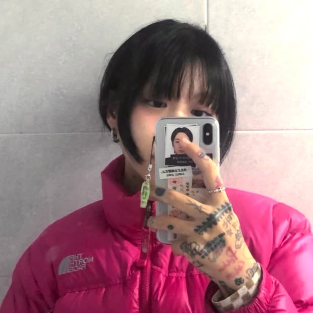 노스 700 우먼 패딩 핫핑크