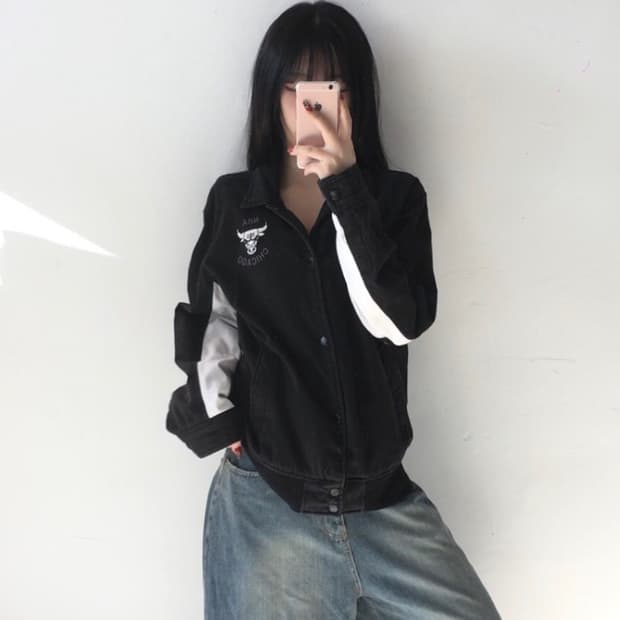 NBA 시카고불스 사이드자수 자켓