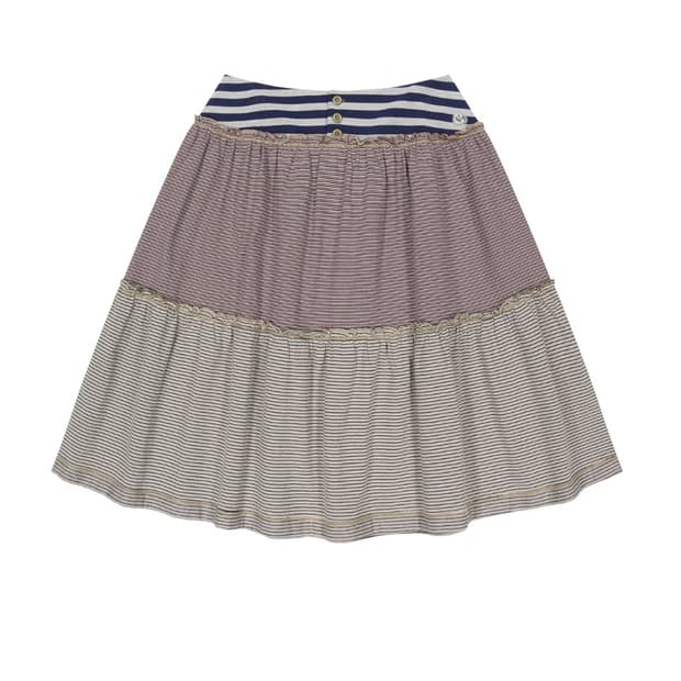 코이세이오 COLORED STRIPE MIDI SKIRT 