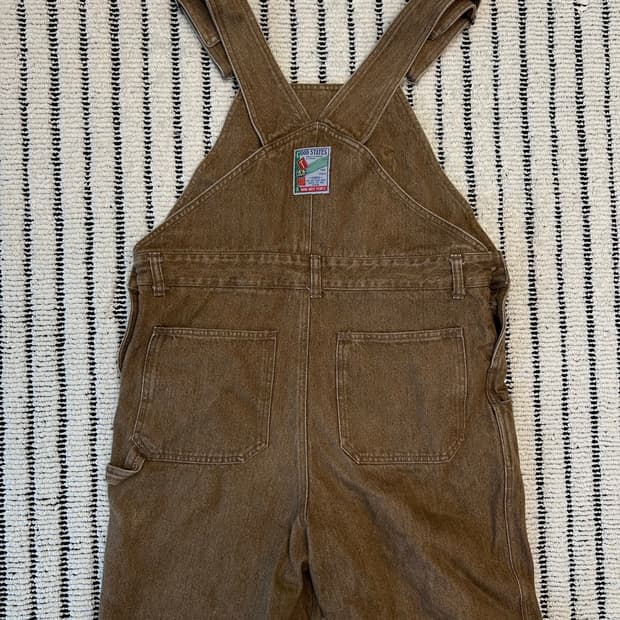 카멜 오버롤 빈티지