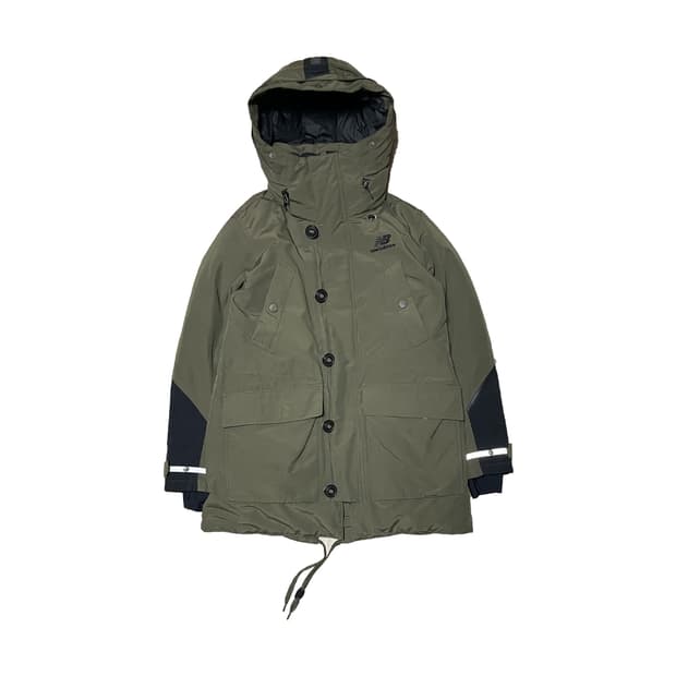 뉴발란스 카메라맨 패딩 점퍼 카키
