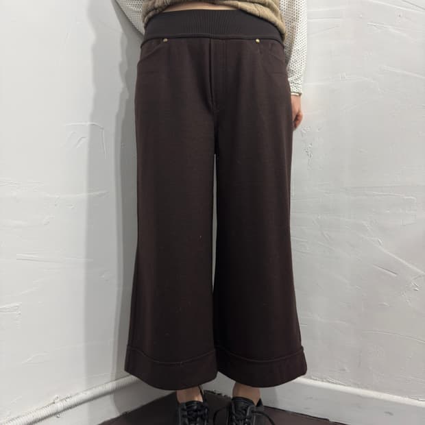 orsay brown wide pants