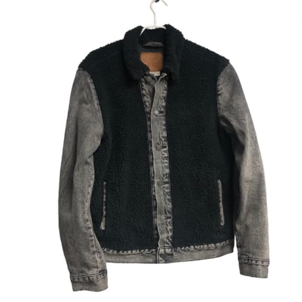 리바이스 쉐르파 그리즐리 흑청 데님 청자켓