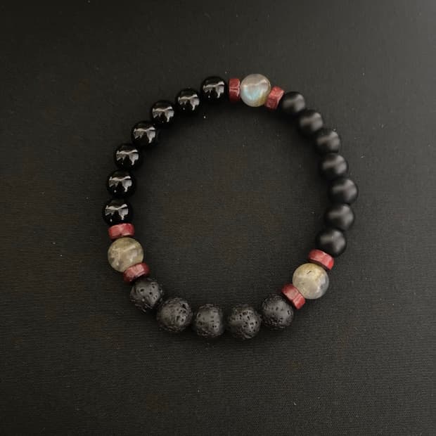 블랙 원석 팔찌