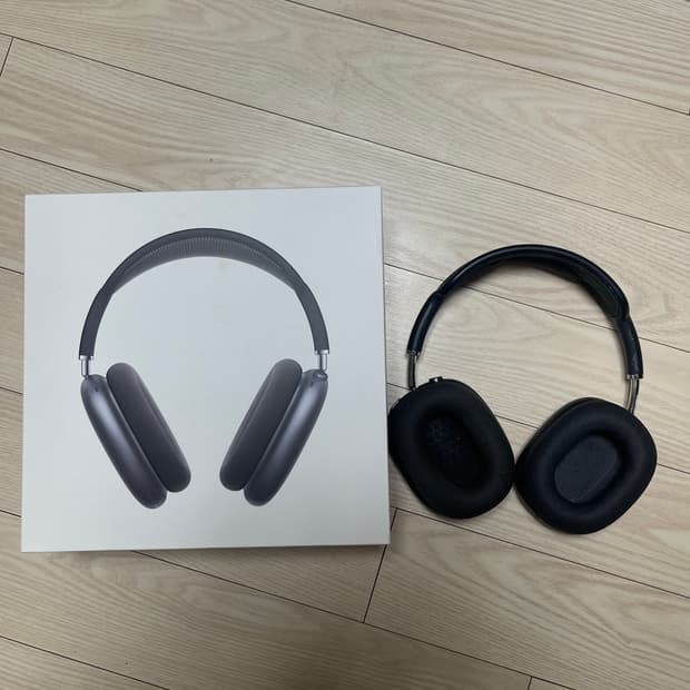 애플 에어팟맥스 그레이 라이트닝