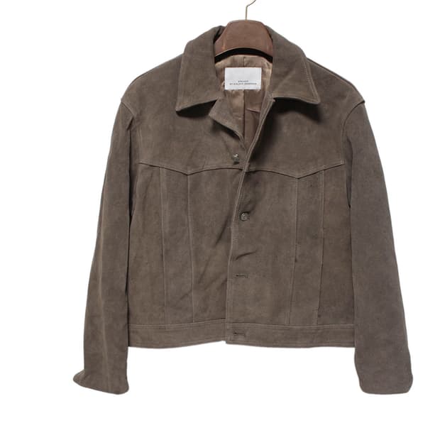 Kinloch Anderson 킨록앤더슨 카우레더 스웨이드 크롭자켓