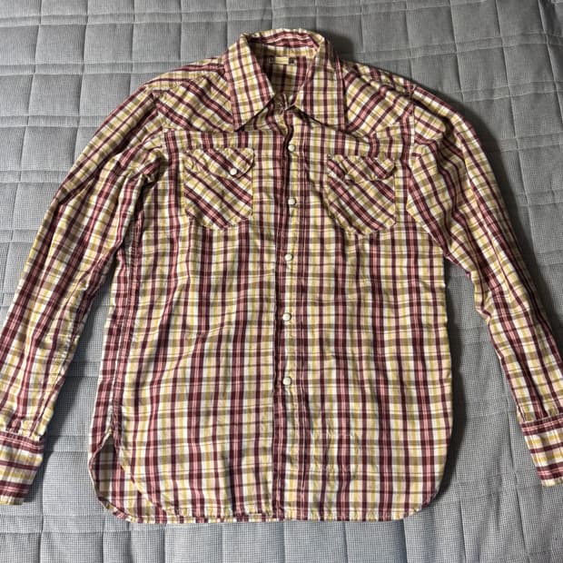 리얼맥코이 웨스턴 셔츠 15사이즈