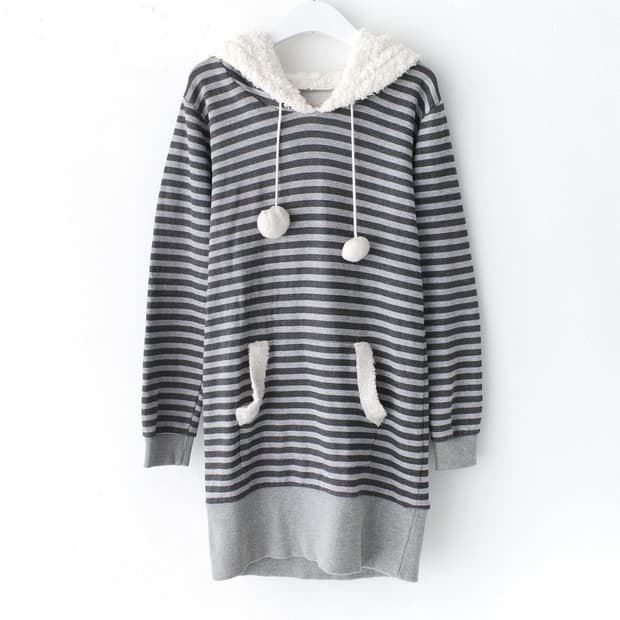 cecil mcbee) stripe hood one-piece 