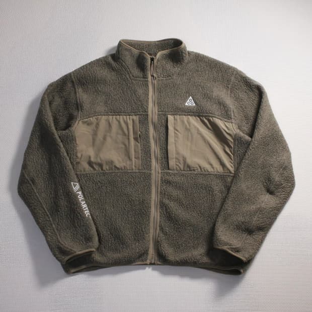 ACG 아크틱 울프 카키 후리스 집업