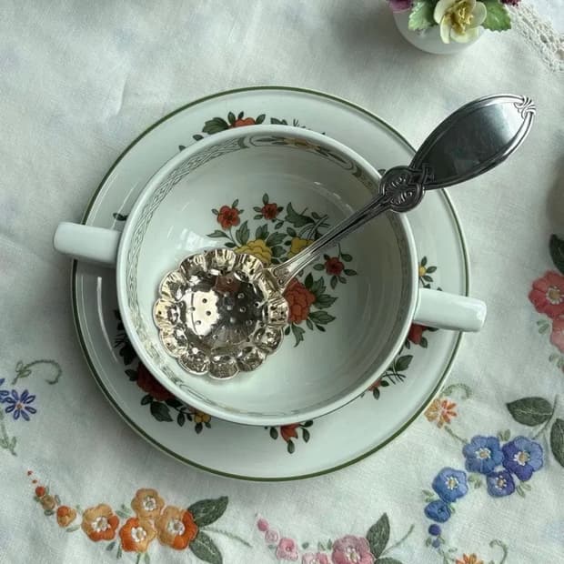 앤틱 실버플레이트 1847 ROGERS BROS 슈가 시프터 티스트레이너