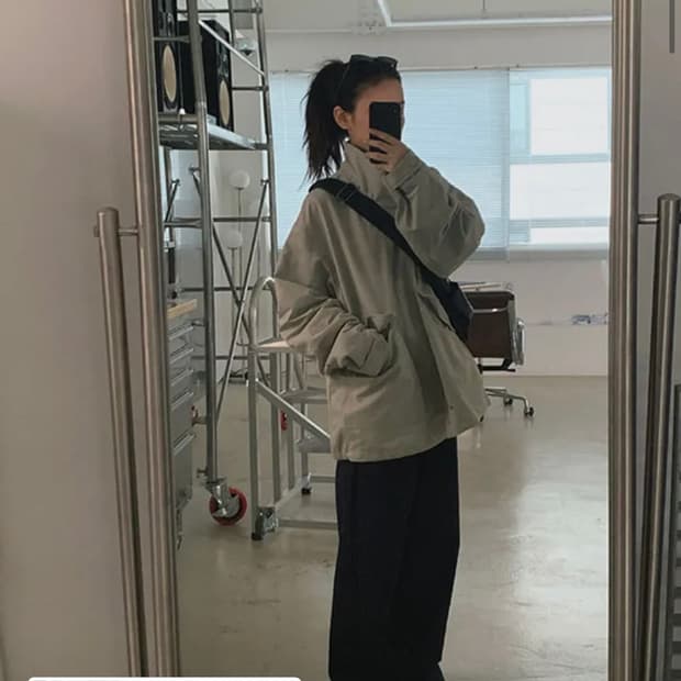 블렘토 하프 야상 자켓