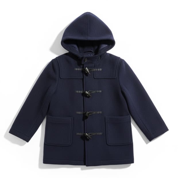 버버리 네이비색 후드 더플코트 6Y