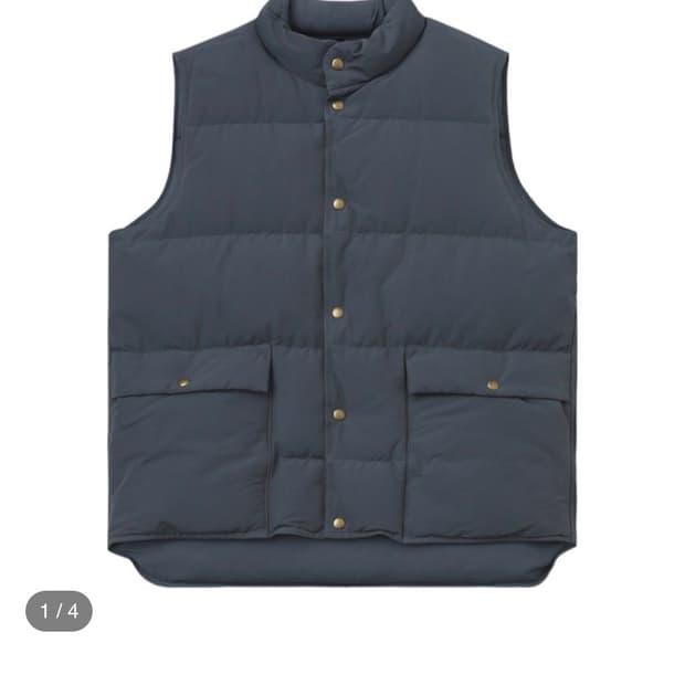 [구매]23fw 카키스 6040 다운 베스트 네이비 L 사이즈