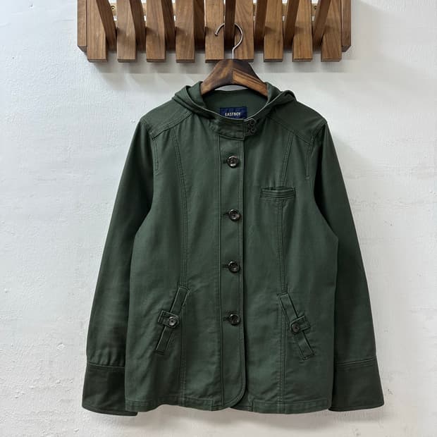 일본빈티지 EASTBOY 이스트보이 후드 버튼 자켓