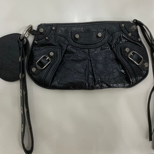 발렌시아가 르카골 미니 멀티 파우치 클러치백 가방 블랙