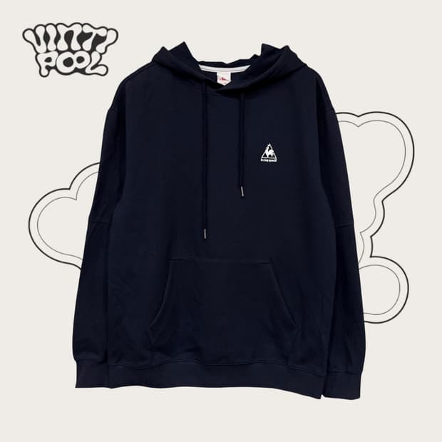 르꼬끄 백로고 후드티 100 L 다크네이비