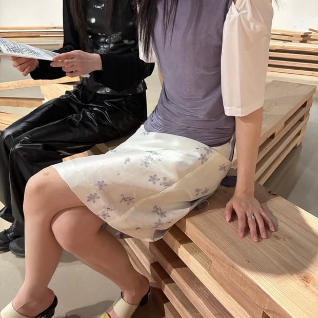 Teak 티크 슬리브리스 탑 나시