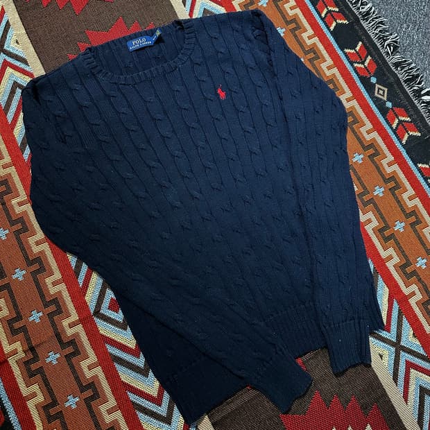 폴로 랄프로렌 꽈배기 니트