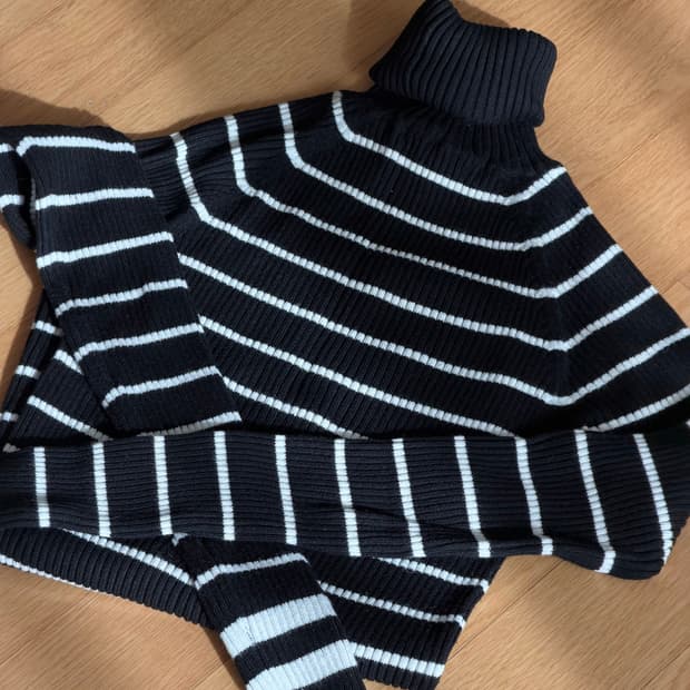 자라 스트라이프 니트