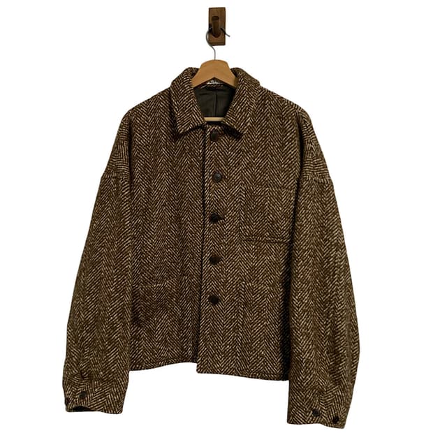 오라리 알파카 헤링본 트위드 블루종 002