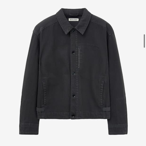 인사일런스 가먼트다이드 바텍 자켓 CHARCOAL L사이즈