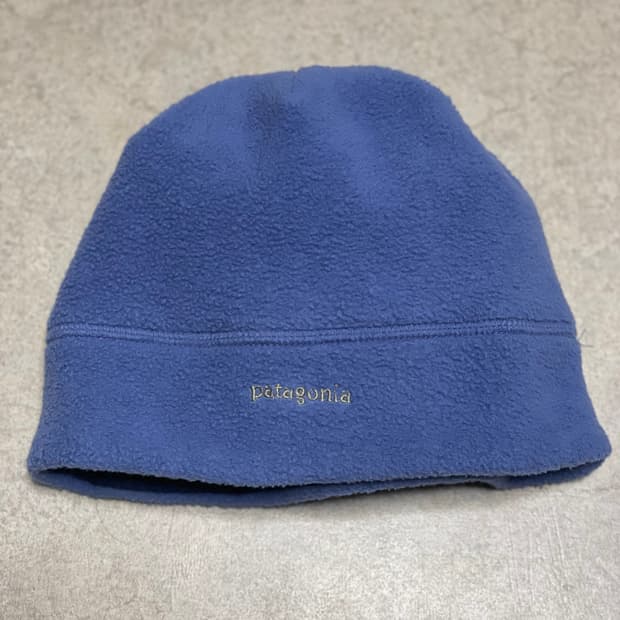 90s usa 파타고니아 플리스 비니 스카이 블루
