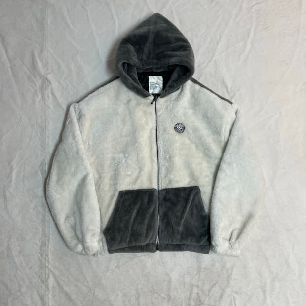 코드그라피 플리스 후드집업