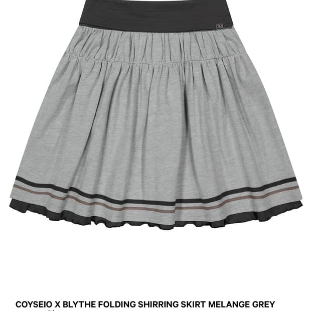 코이세이오X브라이스 셔링 스커트1 멜란지 그레이