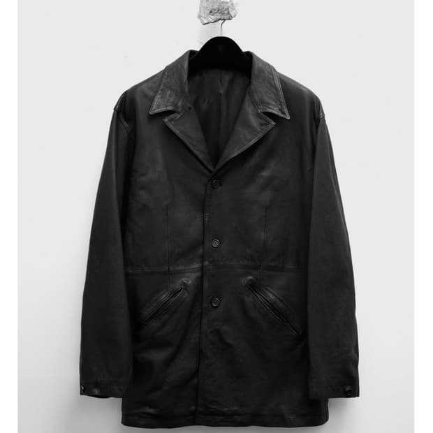 구매) [S] 유스 워시드 레더 자켓