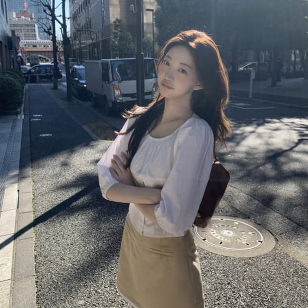 당알배송)제니오 베이비돌 7부 블라우스