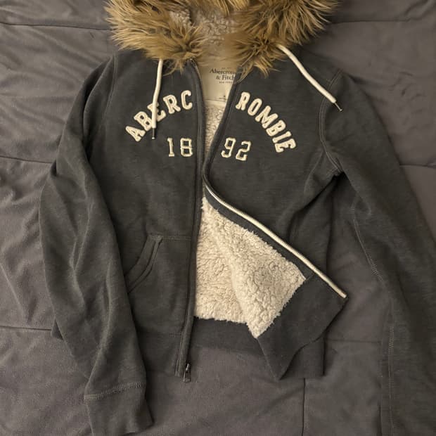 아베크롬비 퍼 후드집업