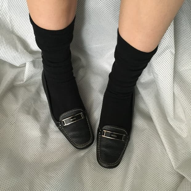 프라다 블랙 로퍼